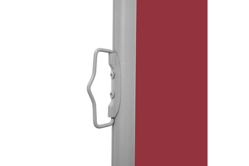 Uttrekkbar sidemarkise 140x600 cm rød - Hagemøbler - Solbeskyttelse - Markiser - Balkongmarkise