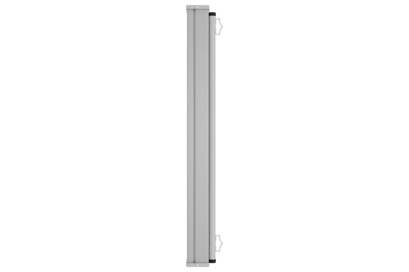 Uttrekkbar sidemarkise 140x600 cm svart - Svart - Hagemøbler - Solbeskyttelse - Markiser - Balkongmarkise