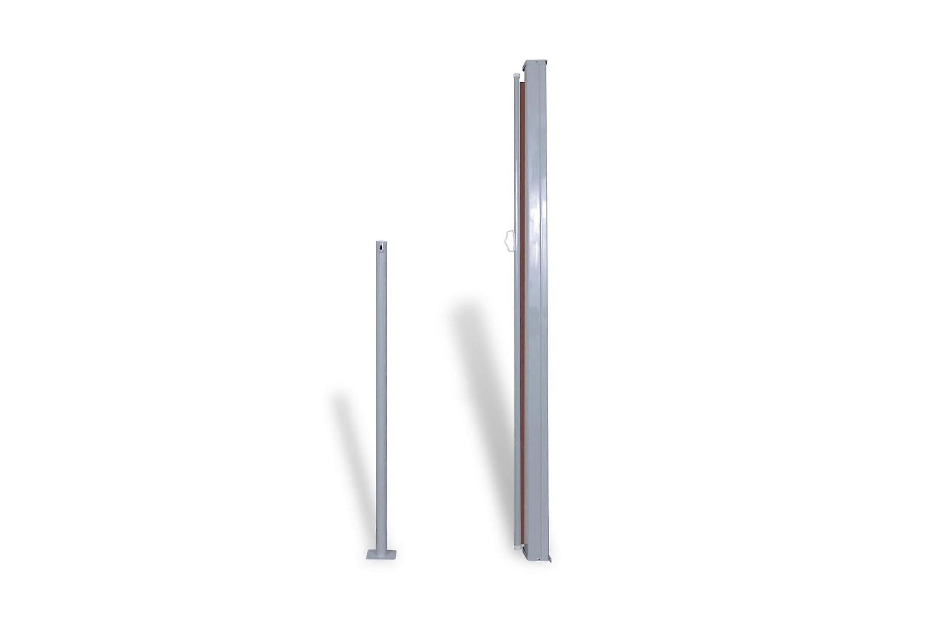 Uttrekkbar Sidemarkise 160 x 300 cm Brun - Hagemøbler - Solbeskyttelse - Markiser - Balkongmarkise