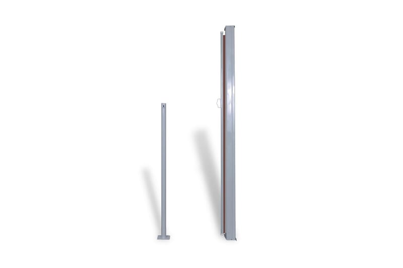 Uttrekkbar Sidemarkise 160 x 300 cm Brun - Hagemøbler - Solbeskyttelse - Markiser - Balkongmarkise