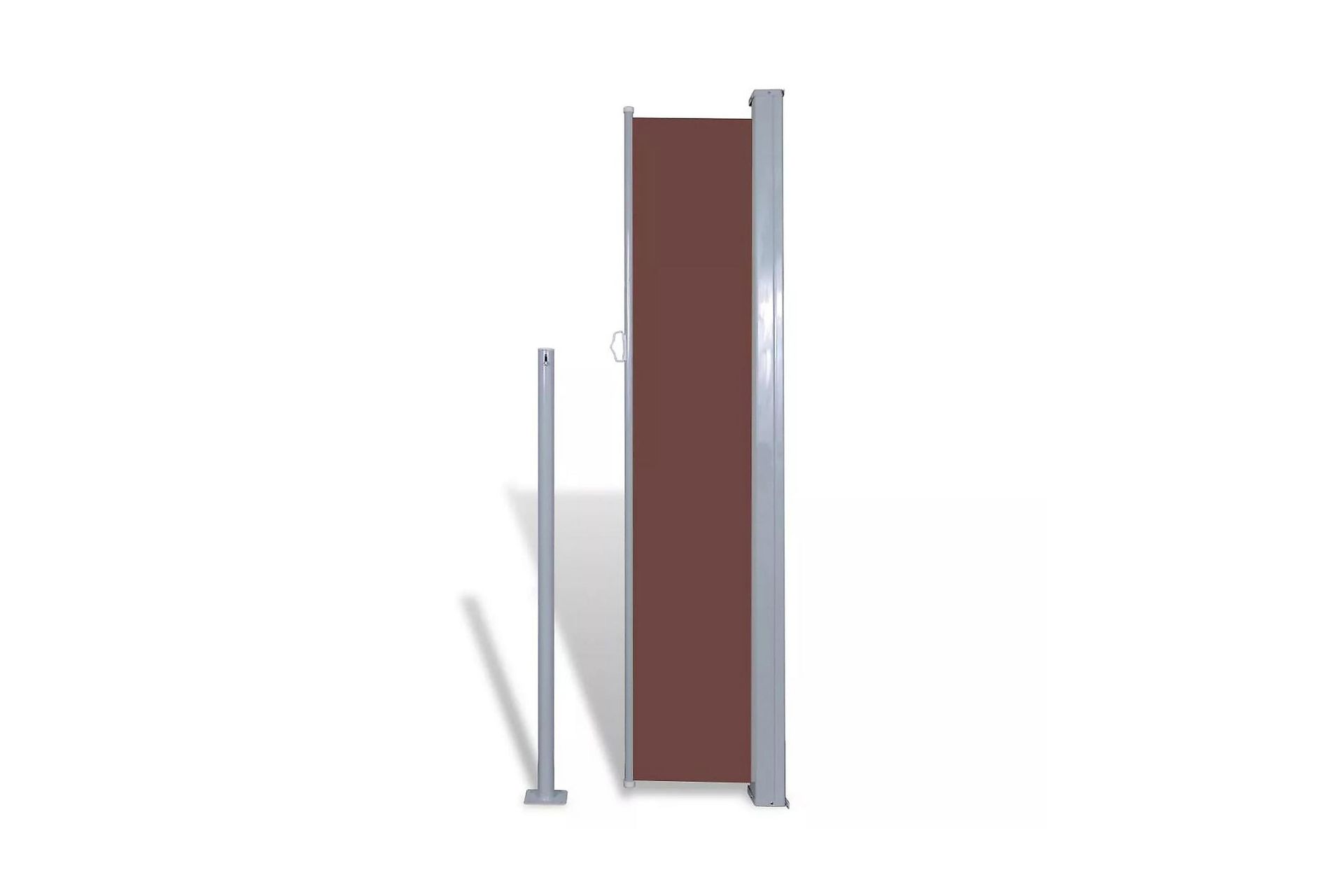 Uttrekkbar Sidemarkise 160 x 300 cm Brun - Hagemøbler - Solbeskyttelse - Markiser - Balkongmarkise
