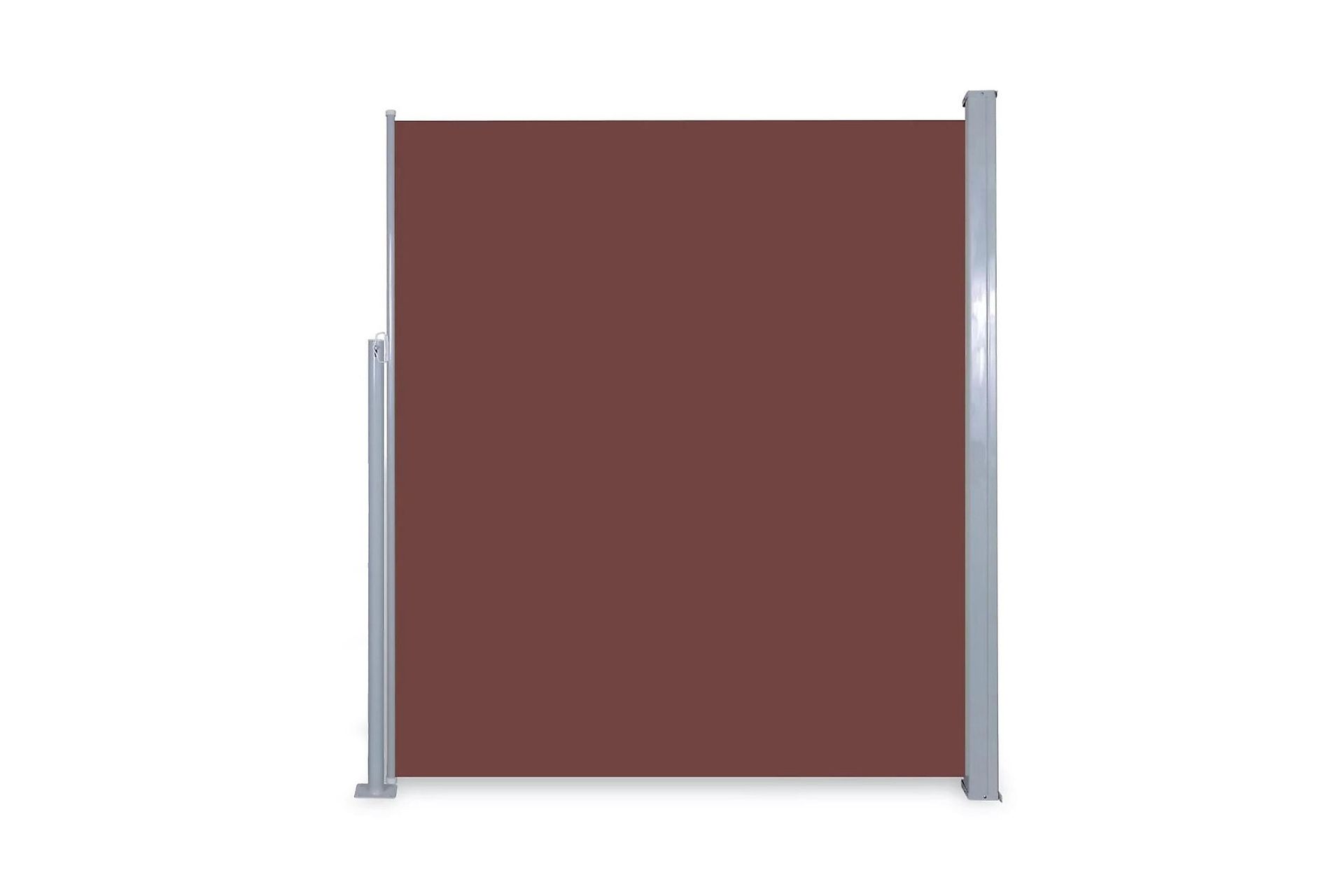 Uttrekkbar Sidemarkise 160 x 300 cm Brun - Hagemøbler - Solbeskyttelse - Markiser - Balkongmarkise