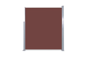 Uttrekkbar Sidemarkise 160 x 300 cm Brun - Hagemøbler - Solbeskyttelse - Markiser - Balkongmarkise