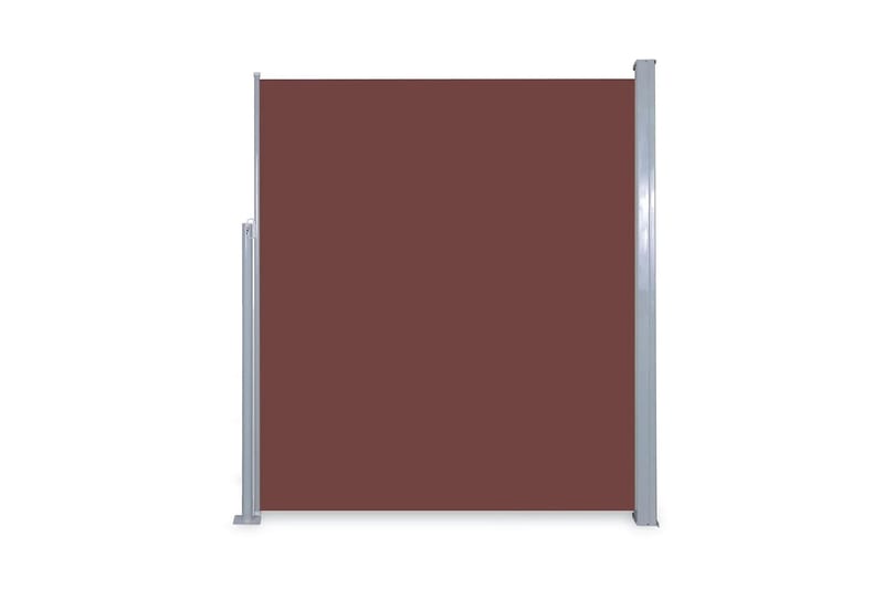 Uttrekkbar Sidemarkise 160 x 300 cm Brun - Hagemøbler - Solbeskyttelse - Markiser - Balkongmarkise