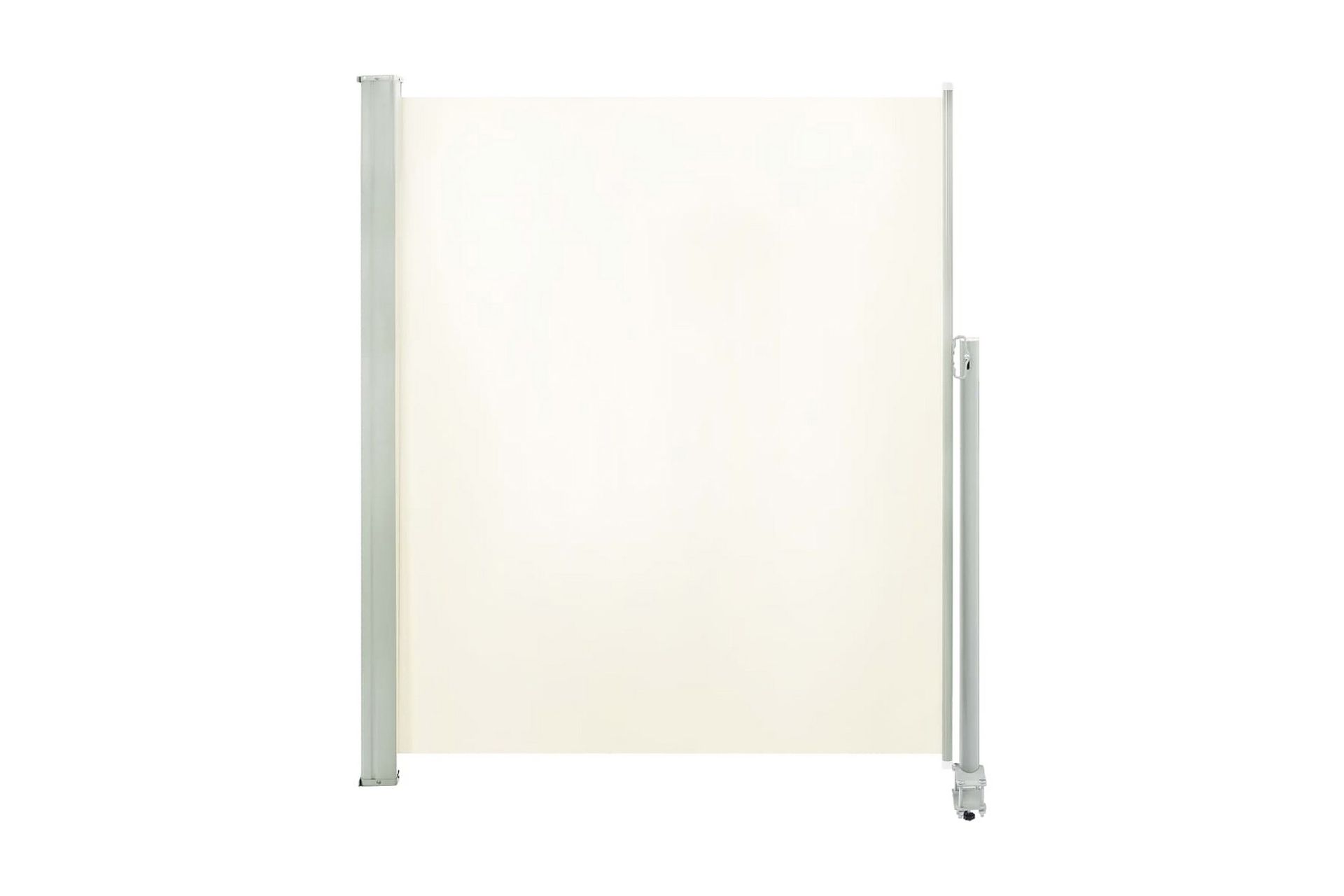 Uttrekkbar sidemarkise 160 x 300 cm kremhvit - Hagemøbler - Solbeskyttelse - Markiser - Balkongmarkise