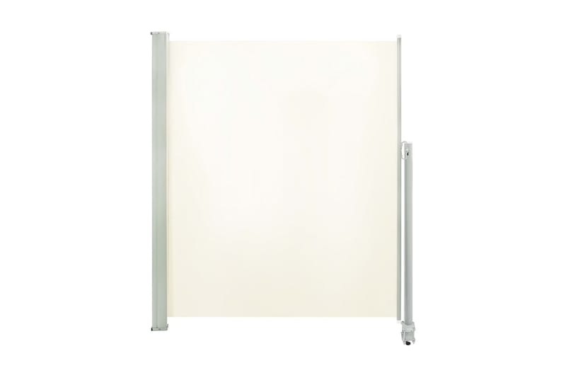 Uttrekkbar sidemarkise 160 x 300 cm kremhvit - Hagemøbler - Solbeskyttelse - Markiser - Balkongmarkise