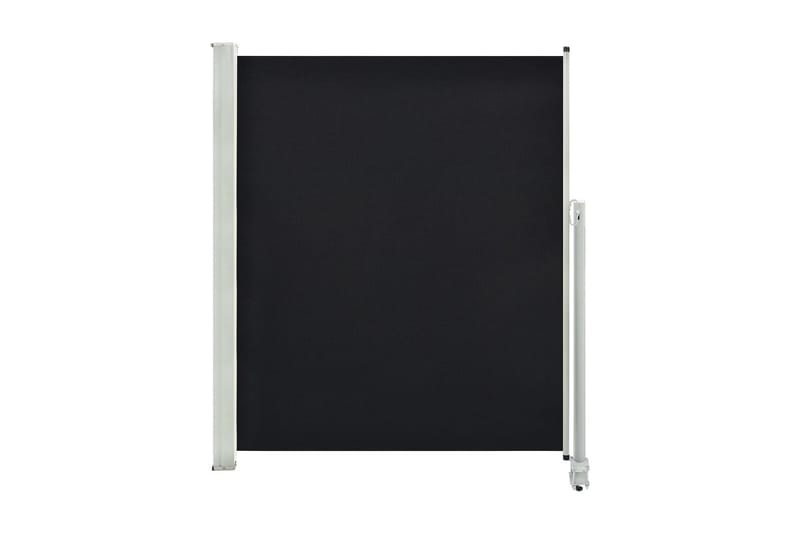 Uttrekkbar sidemarkise 160 x 300 cm svart - Hagemøbler - Solbeskyttelse - Markiser - Balkongmarkise