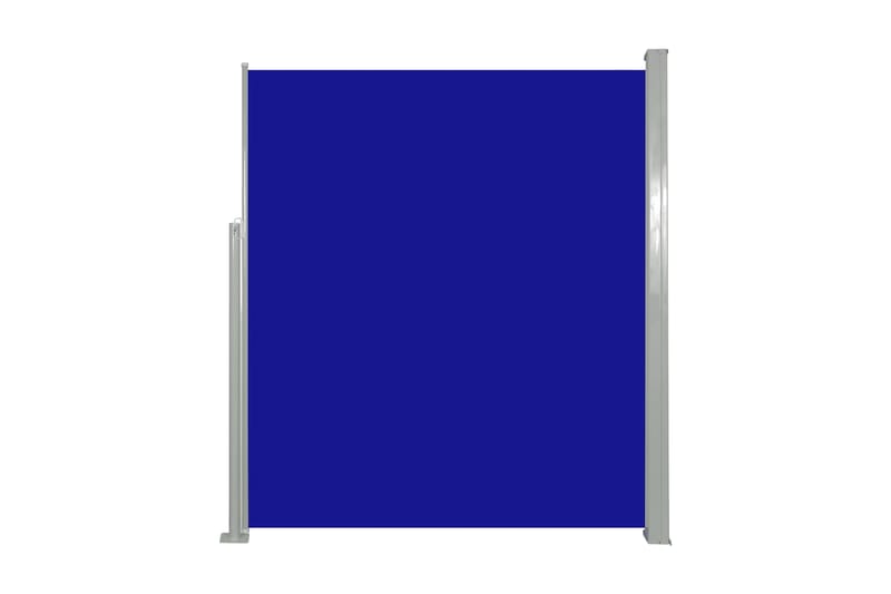 Uttrekkbar sidemarkise 160 x 500 cm blå - Markiser - Balkongmarkise - Balkongbeskyttelse - Sidemarkise