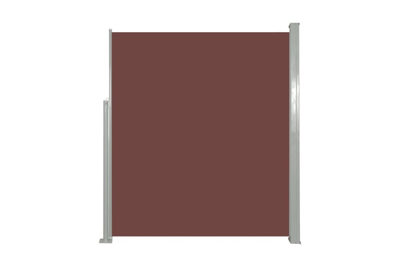 Uttrekkbar sidemarkise 160 x 500 cm brun - Hagemøbler - Solbeskyttelse - Markiser - Balkongmarkise