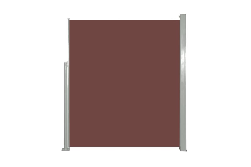 Uttrekkbar sidemarkise 160 x 500 cm brun - Balkongmarkise - Markiser - Sidemarkise - Balkongbeskyttelse
