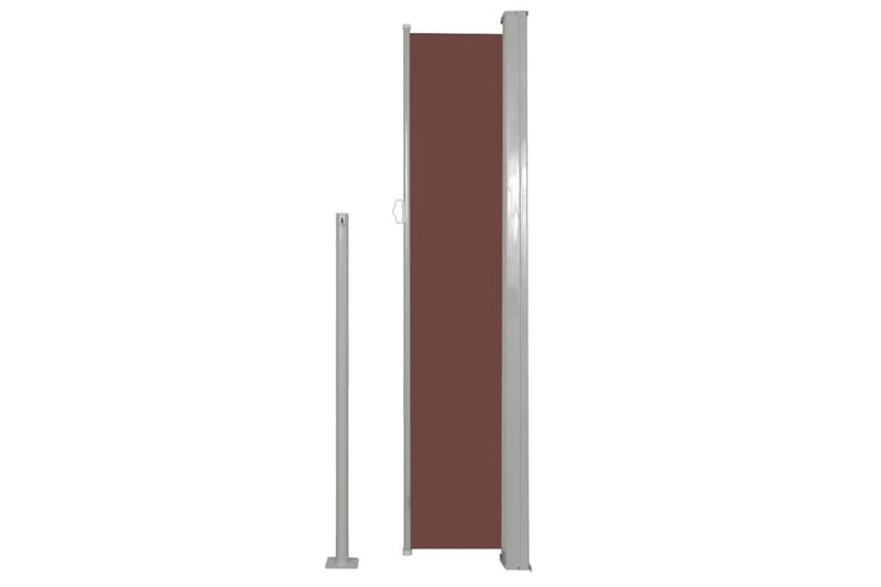 Uttrekkbar sidemarkise 160 x 500 cm brun - Hagemøbler - Solbeskyttelse - Markiser - Balkongmarkise