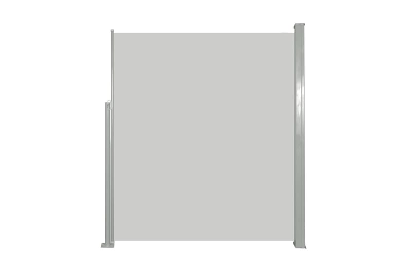 Uttrekkbar sidemarkise 160 x 500 cm kremhvit - Hagemøbler - Solbeskyttelse - Markiser - Balkongmarkise