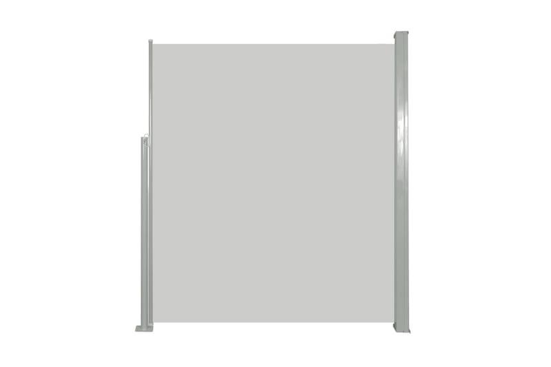Uttrekkbar sidemarkise 160 x 500 cm kremhvit - Balkongmarkise - Markiser - Sidemarkise - Balkongbeskyttelse