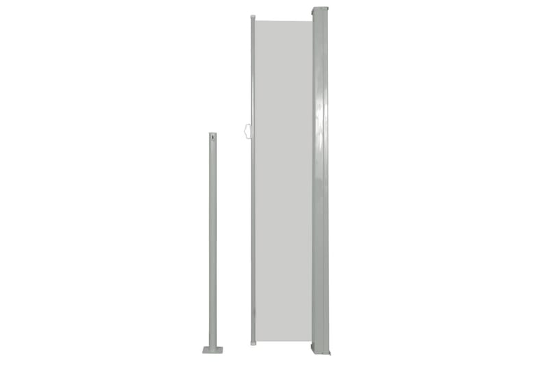 Uttrekkbar sidemarkise 160 x 500 cm kremhvit - Hagemøbler - Solbeskyttelse - Markiser - Balkongmarkise