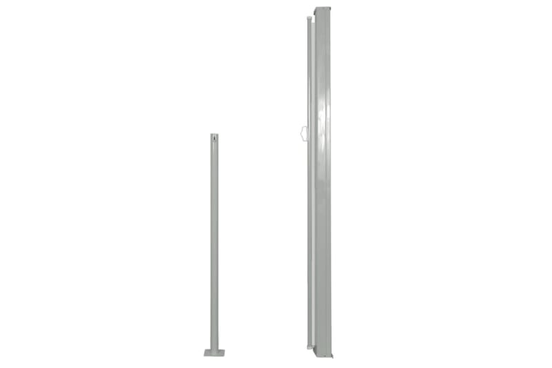 Uttrekkbar sidemarkise 160 x 500 cm kremhvit - Hagemøbler - Solbeskyttelse - Markiser - Balkongmarkise