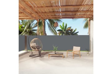 Uttrekkbar sidemarkise 160x1000 cm antrasitt - Antrasittgrå - Hagemøbler - Solbeskyttelse - Markiser - Balkongmarkise