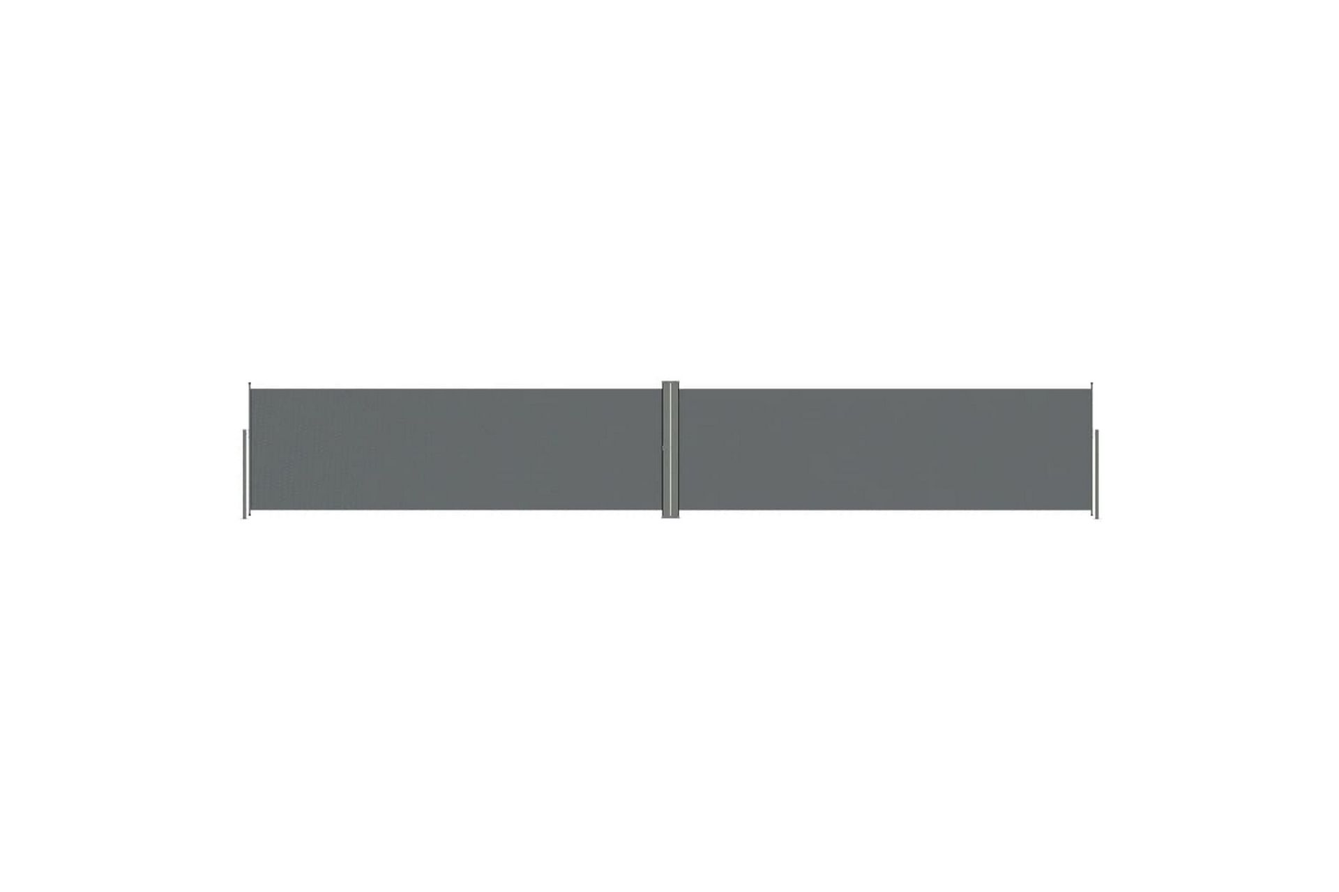 Uttrekkbar sidemarkise 160x1000 cm antrasitt - Antrasittgrå - Hagemøbler - Solbeskyttelse - Markiser - Balkongmarkise