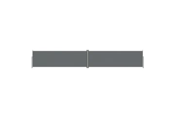 Uttrekkbar sidemarkise 160x1000 cm antrasitt - Antrasittgrå - Hagemøbler - Solbeskyttelse - Markiser - Balkongmarkise