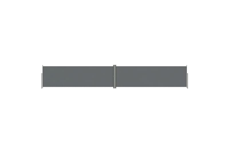 Uttrekkbar sidemarkise 160x1000 cm antrasitt - Antrasittgrå - Hagemøbler - Solbeskyttelse - Markiser - Balkongmarkise