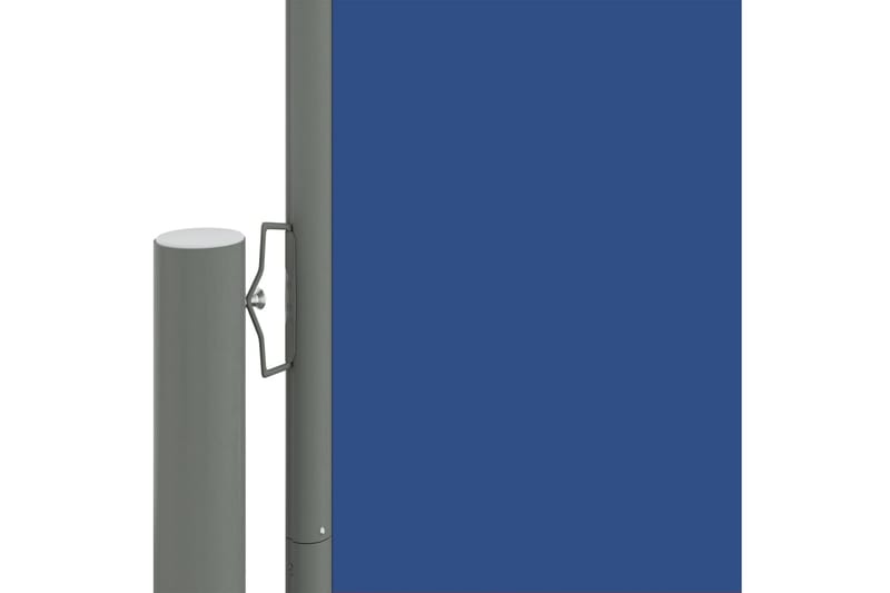 Uttrekkbar sidemarkise 160x1000 cm blå - Balkongmarkise - Markiser - Sidemarkise - Balkongbeskyttelse