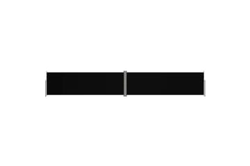 Uttrekkbar sidemarkise 160x1000 cm svart - Hagemøbler - Solbeskyttelse - Markiser - Balkongmarkise
