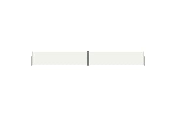 Uttrekkbar sidemarkise 160x1200 cm kremhvit - Krem - Hagemøbler - Solbeskyttelse - Markiser - Balkongmarkise