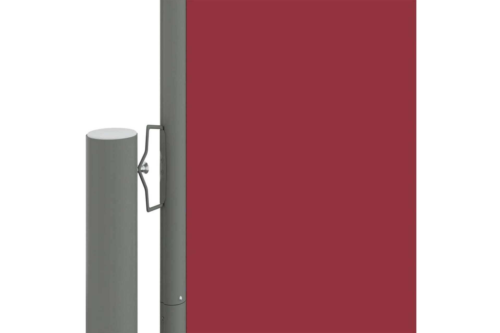 Uttrekkbar sidemarkise 160x1200 cm rød - Rød - Hagemøbler - Solbeskyttelse - Markiser - Balkongmarkise