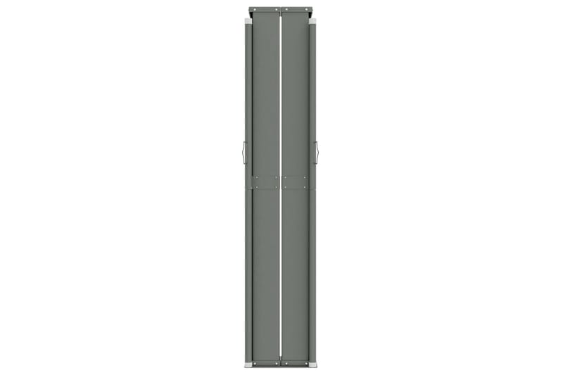 Uttrekkbar sidemarkise 160x1200 cm rød - Rød - Hagemøbler - Solbeskyttelse - Markiser - Balkongmarkise