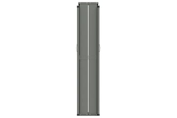 Uttrekkbar sidemarkise 160x1200 cm svart - Svart - Hagemøbler - Solbeskyttelse - Markiser - Balkongmarkise