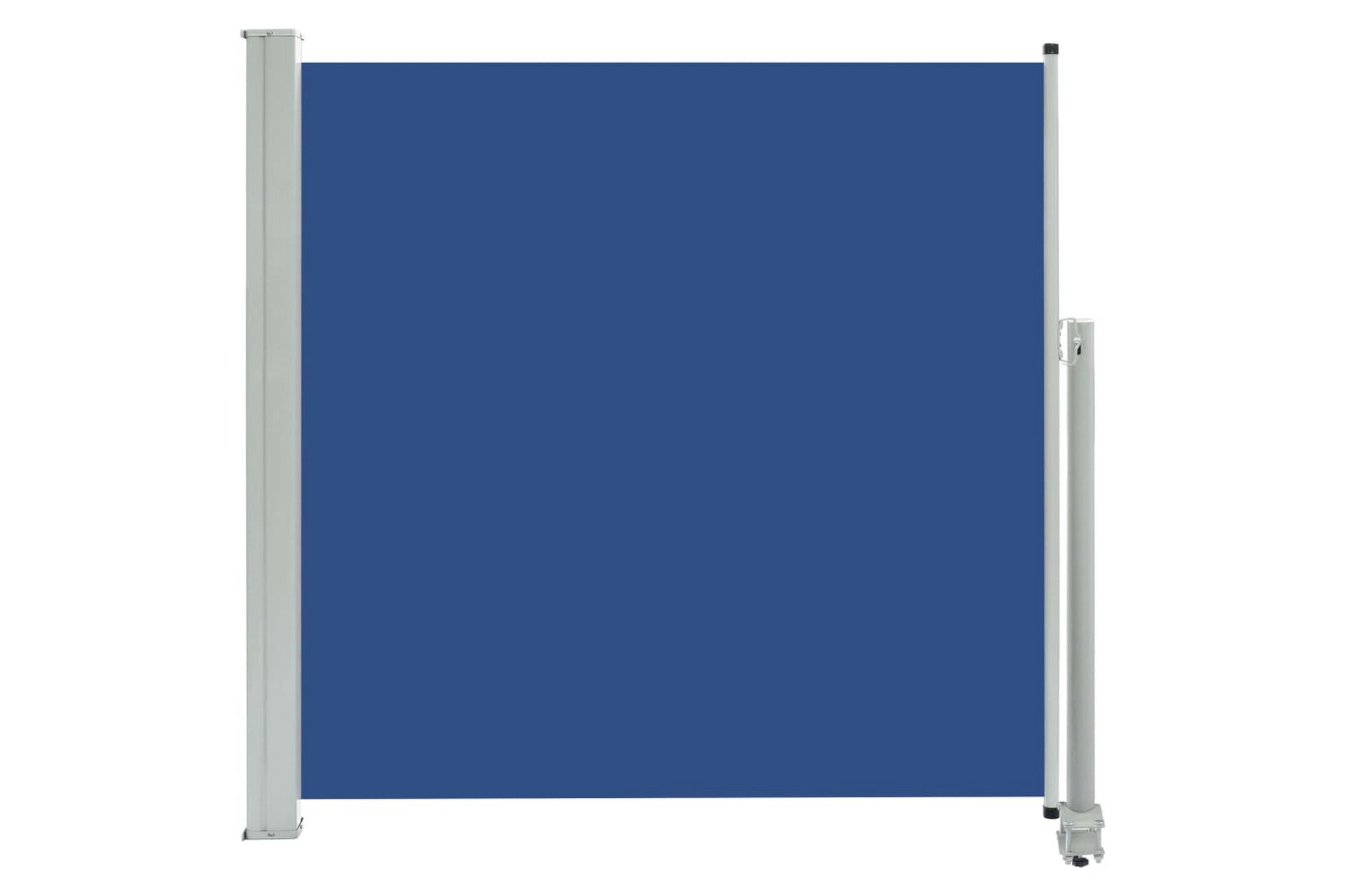 Uttrekkbar sidemarkise 160x300 cm blå - Hagemøbler - Solbeskyttelse - Markiser - Balkongmarkise