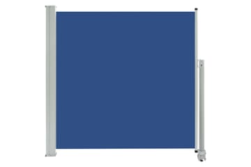 Uttrekkbar sidemarkise 160x300 cm blå - Hagemøbler - Solbeskyttelse - Markiser - Balkongmarkise