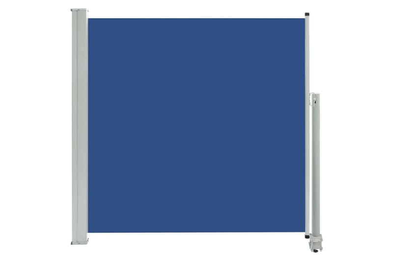 Uttrekkbar sidemarkise 160x300 cm blå - Hagemøbler - Solbeskyttelse - Markiser - Balkongmarkise