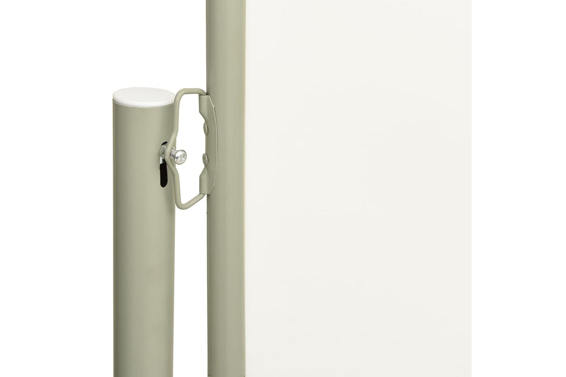 Uttrekkbar sidemarkise 160x300 cm kremhvit - Krem - Hagemøbler - Solbeskyttelse - Markiser - Balkongmarkise