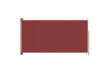 Uttrekkbar sidemarkise 160x300 cm rød - Rød - Hagemøbler - Solbeskyttelse - Markiser - Balkongmarkise