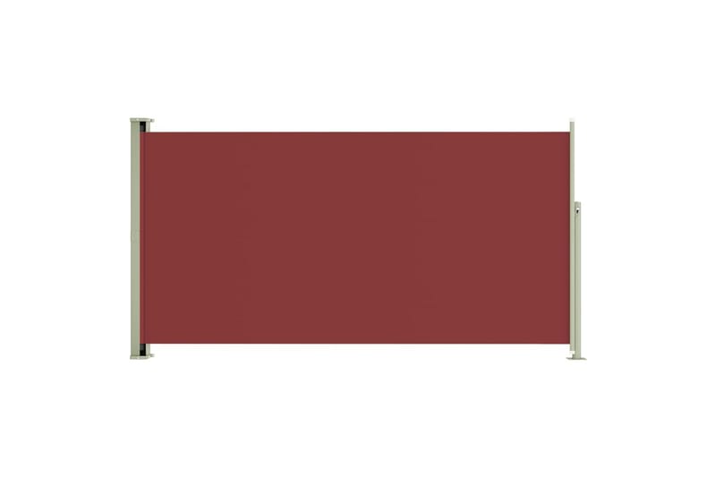 Uttrekkbar sidemarkise 160x300 cm rød - Rød - Hagemøbler - Solbeskyttelse - Markiser - Balkongmarkise
