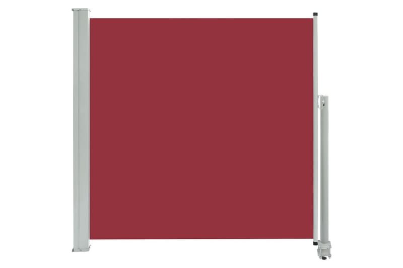 Uttrekkbar sidemarkise 160x300 cm rød - Hagemøbler - Solbeskyttelse - Markiser - Balkongmarkise