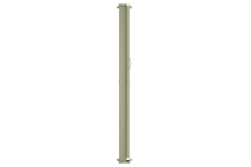 Uttrekkbar sidemarkise 160x600 cm brun - Brun - Hagemøbler - Solbeskyttelse - Markiser - Balkongmarkise