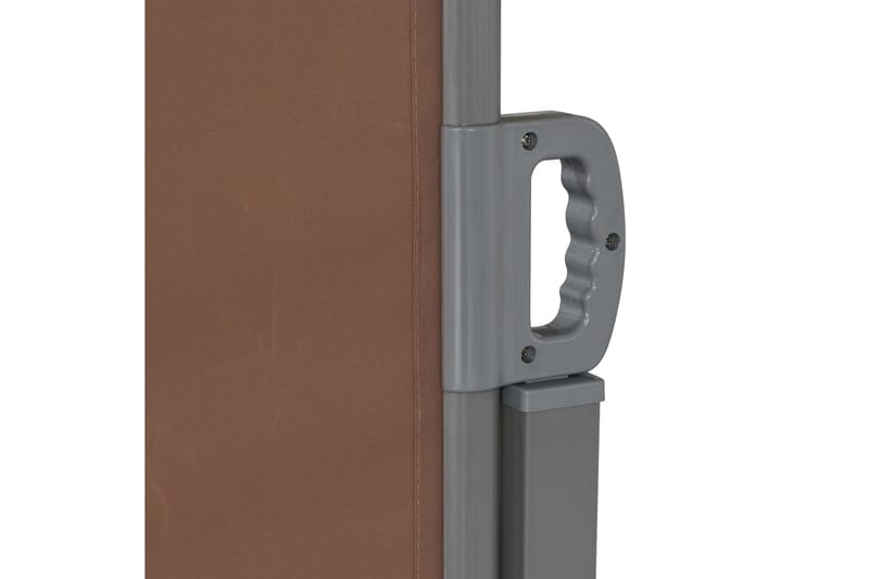 Uttrekkbar sidemarkise 160x600 cm brun - Hagemøbler - Solbeskyttelse - Markiser - Balkongmarkise