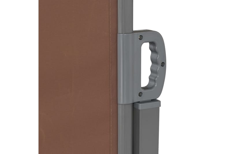 Uttrekkbar sidemarkise 160x600 cm brun - Balkongmarkise - Markiser - Sidemarkise - Balkongbeskyttelse