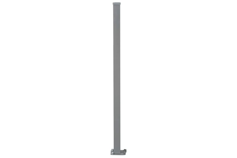 Uttrekkbar sidemarkise 160x600 cm brun - Hagemøbler - Solbeskyttelse - Markiser - Balkongmarkise