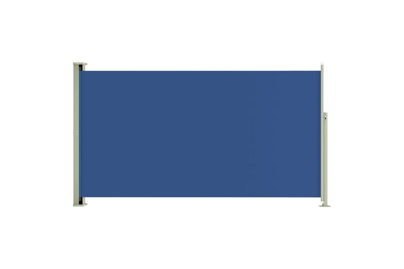 Uttrekkbar sidemarkise 170x300 cm blå - Blå - Balkongmarkise - Markiser - Sidemarkise - Balkongbeskyttelse