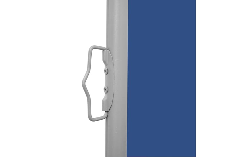 Uttrekkbar sidemarkise 170x300 cm blå - Hagemøbler - Solbeskyttelse - Markiser - Balkongmarkise