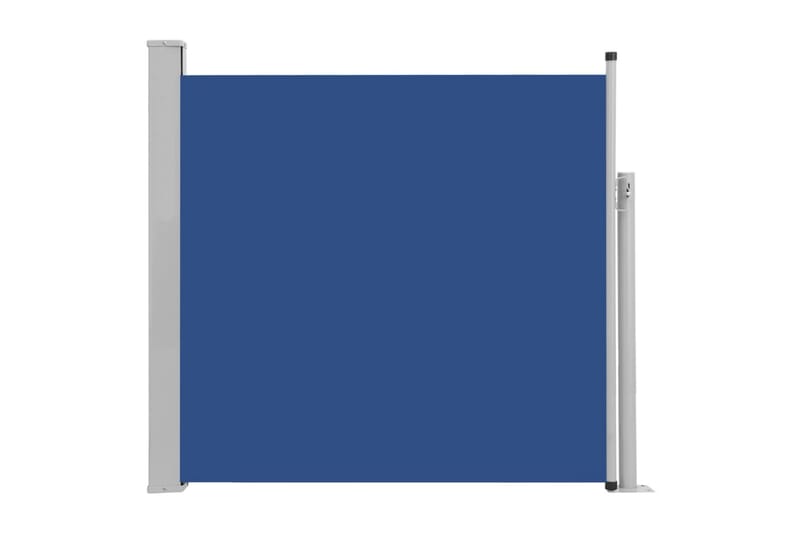Uttrekkbar sidemarkise 170x300 cm blå - Hagemøbler - Solbeskyttelse - Markiser - Balkongmarkise