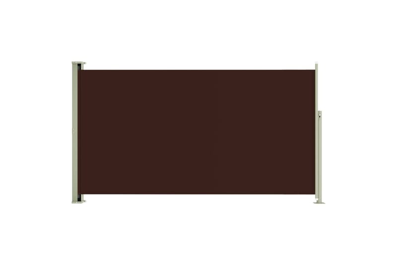 Uttrekkbar sidemarkise 170x300 cm brun - Brun - Balkongmarkise - Markiser - Sidemarkise - Balkongbeskyttelse