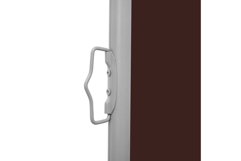 Uttrekkbar sidemarkise 170x300 cm brun - Hagemøbler - Solbeskyttelse - Markiser - Balkongmarkise