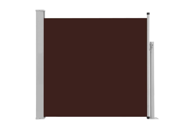 Uttrekkbar sidemarkise 170x300 cm brun - Hagemøbler - Solbeskyttelse - Markiser - Balkongmarkise