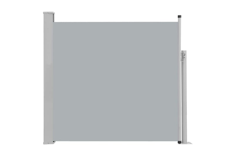 Uttrekkbar sidemarkise 170x300 cm grå - Hagemøbler - Solbeskyttelse - Markiser - Balkongmarkise