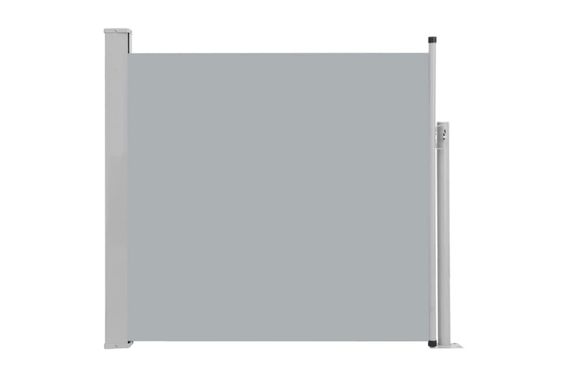 Uttrekkbar sidemarkise 170x300 cm grå - Balkongmarkise - Markiser - Sidemarkise - Balkongbeskyttelse