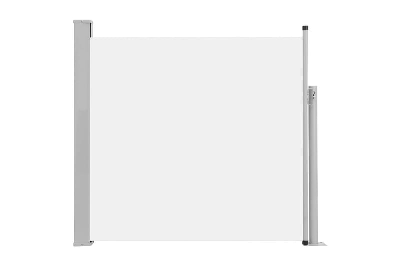 Uttrekkbar sidemarkise 170x300 cm kremhvit - Hagemøbler - Solbeskyttelse - Markiser - Balkongmarkise