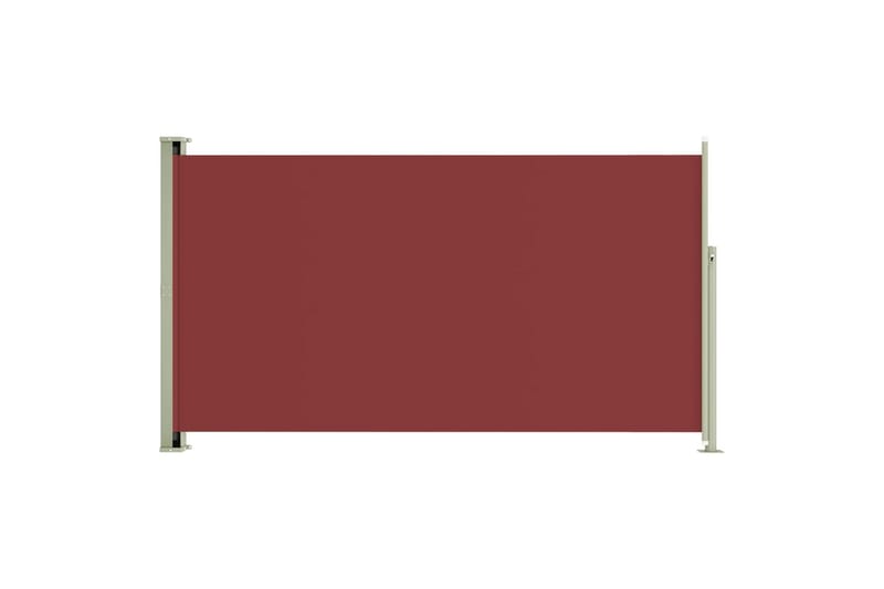Uttrekkbar sidemarkise 170x300 cm rød - Rød - Balkongmarkise - Markiser - Sidemarkise - Balkongbeskyttelse